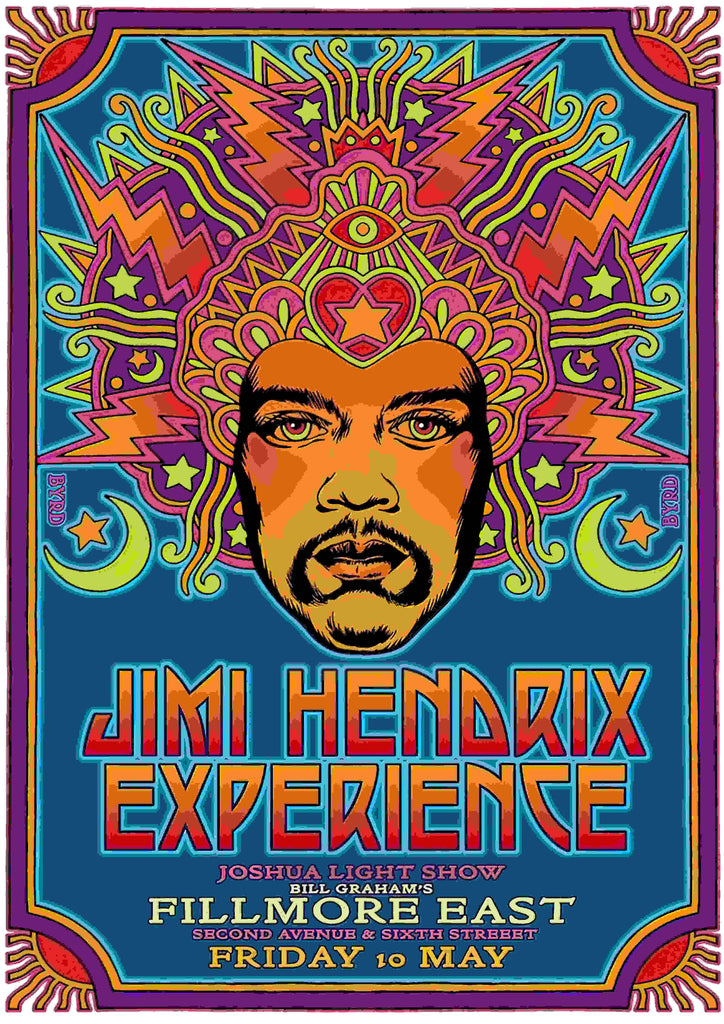 Premium jimi hendrix Vintage Gig A2 Size Posters