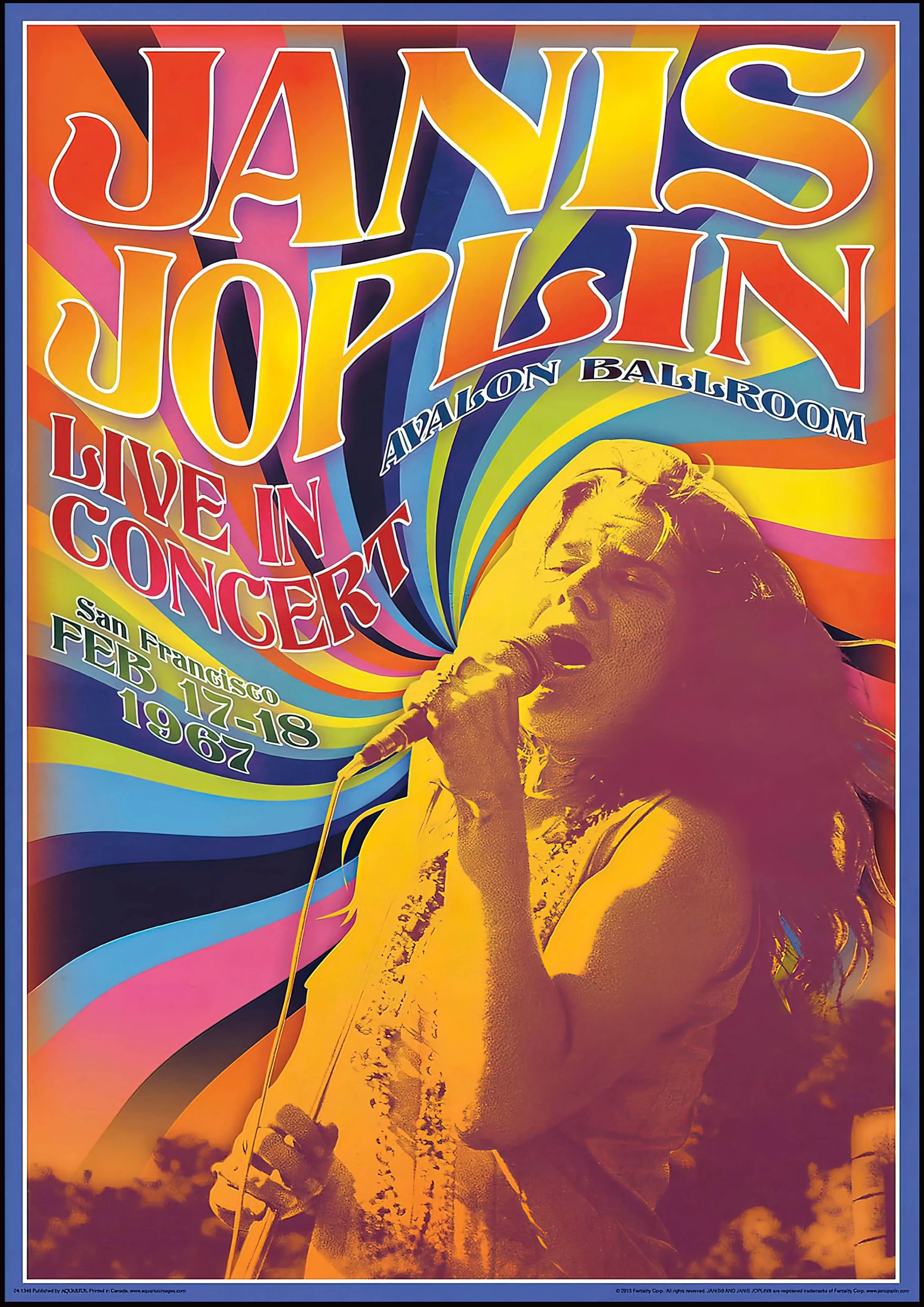 High Quality janis joplin Vintage Gig A2 Size Poster – Pixie Posters