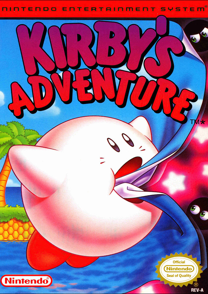 Retro SNES Kirbys Adventure A3 Size Posters-Pixie Posters