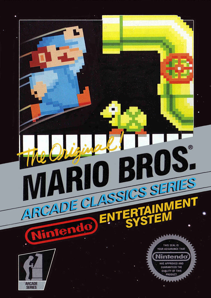 Premium Retro SNES Mario Bros A2 Size Posters