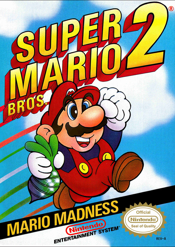 Premium Retro SNES Super Mario bros 2 A4 Size Posters