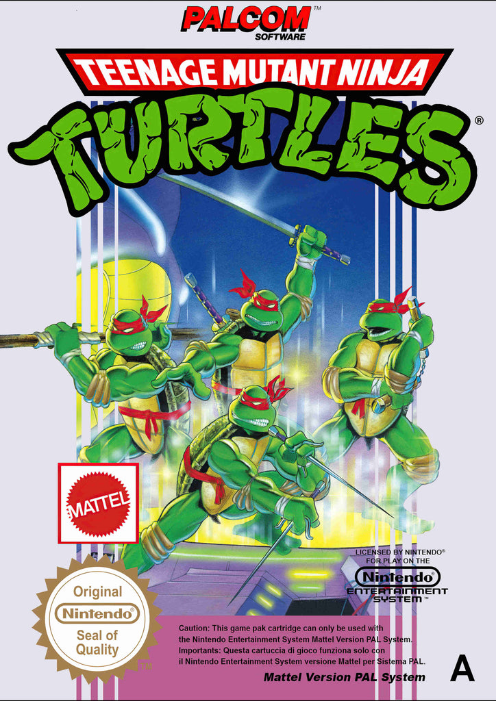 Premium Retro SNES Teenage Mutant turtles 2 A2 Size Posters