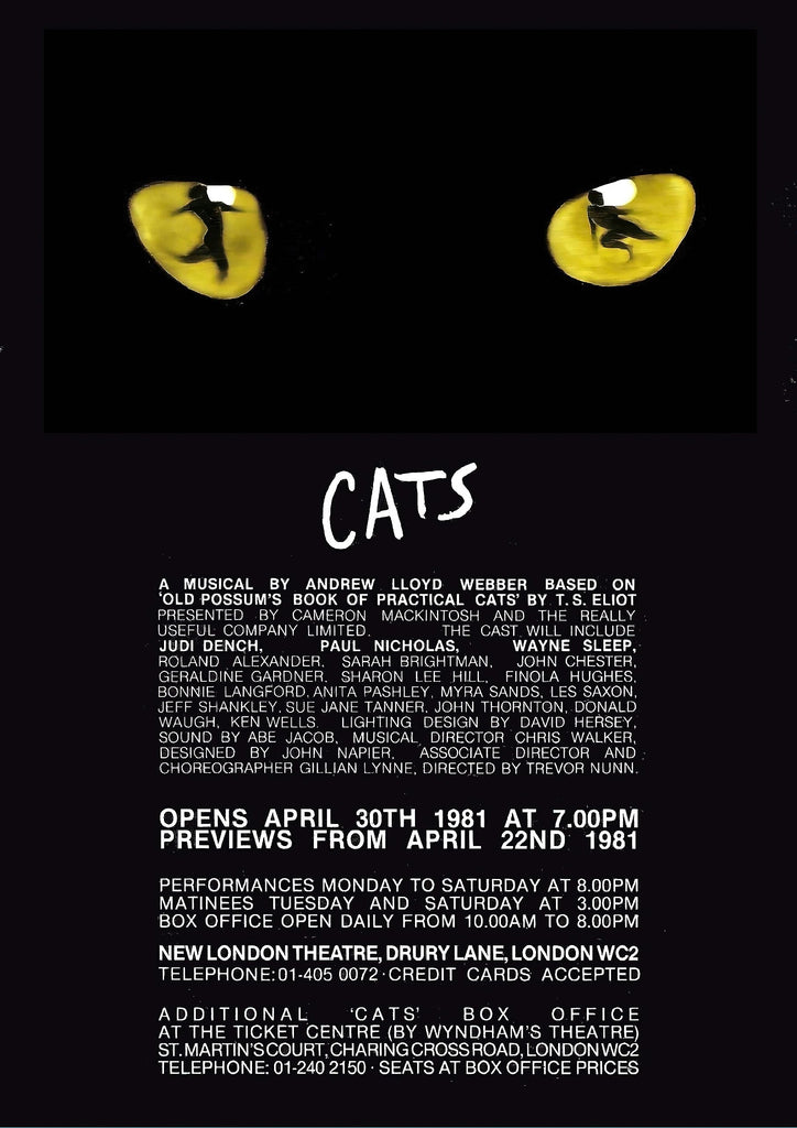 Premium Musical Theatre Cats A4 Size Posters