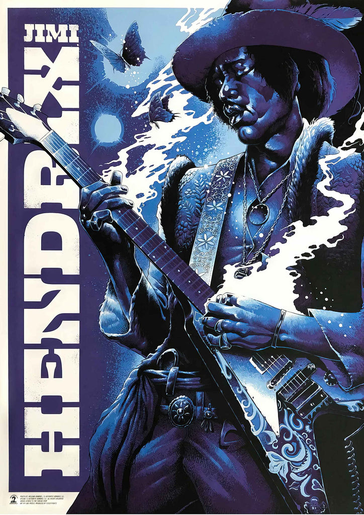 Premium Jimi Hendrix 1 Vintage Gig A4 Size Posters