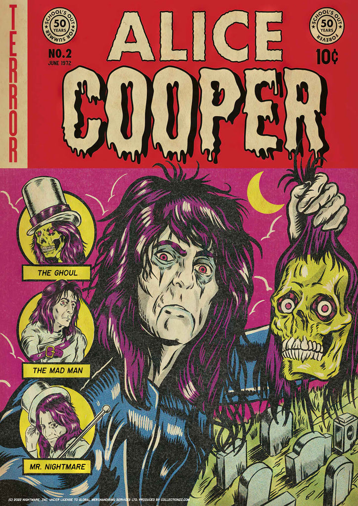 Premium Alice Cooper Vintage Gig A2 Size Posters
