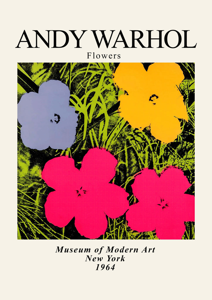 Premium Andy Warhol Flower 2 A4 Size Posters