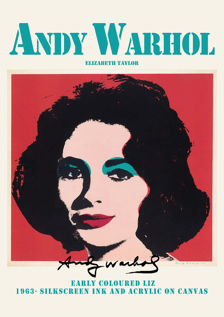 Premium Andy Warhol Liz A4 Size Posters