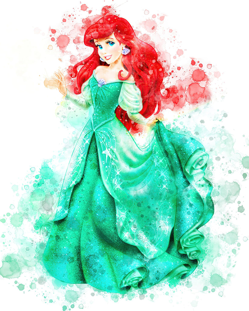 Premium Disney Princess Wall Art Ariel A4 Size Posters