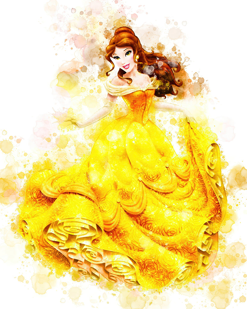 Premium Disney Princess Wall Art Belle A4 Size Posters