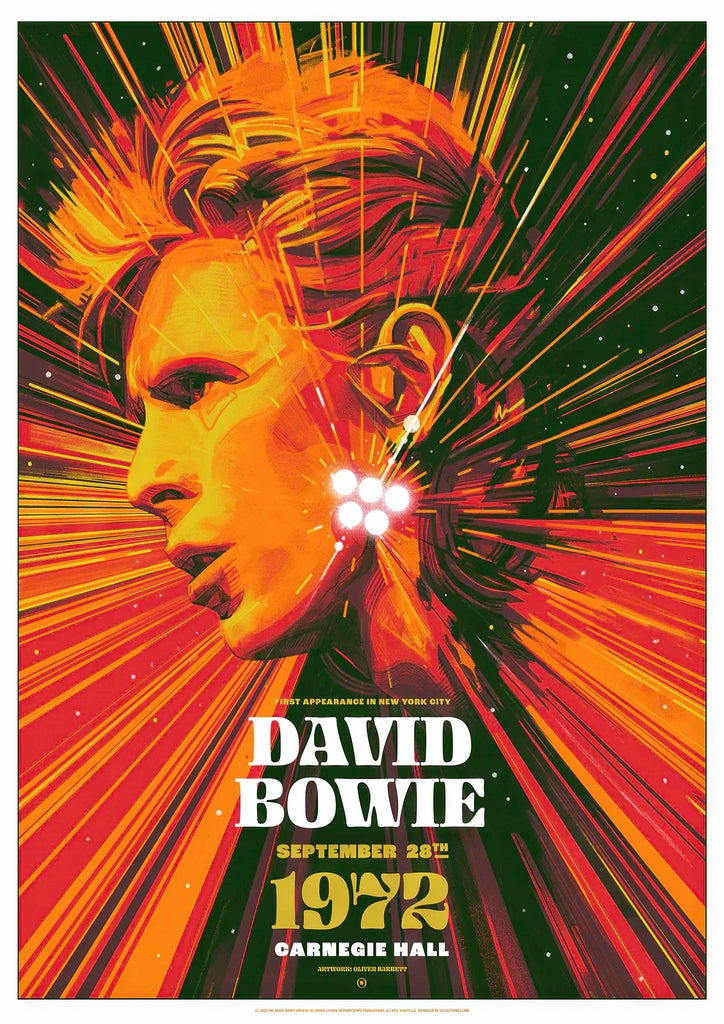 Premium David Bowie 1 Vintage Gig A4 Size Posters