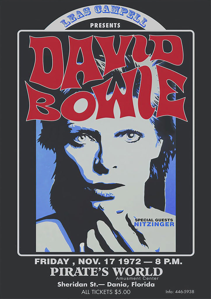 Premium David Bowie Vintage Gig A4 Size Posters