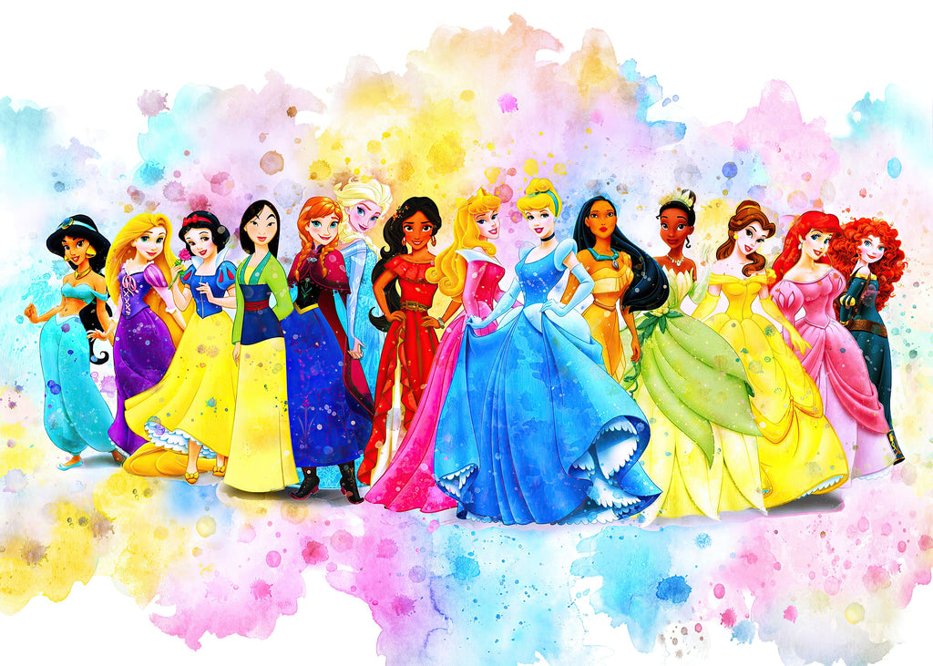 Premium Disney Princess Wall Art Princess Group A4 Size Posters