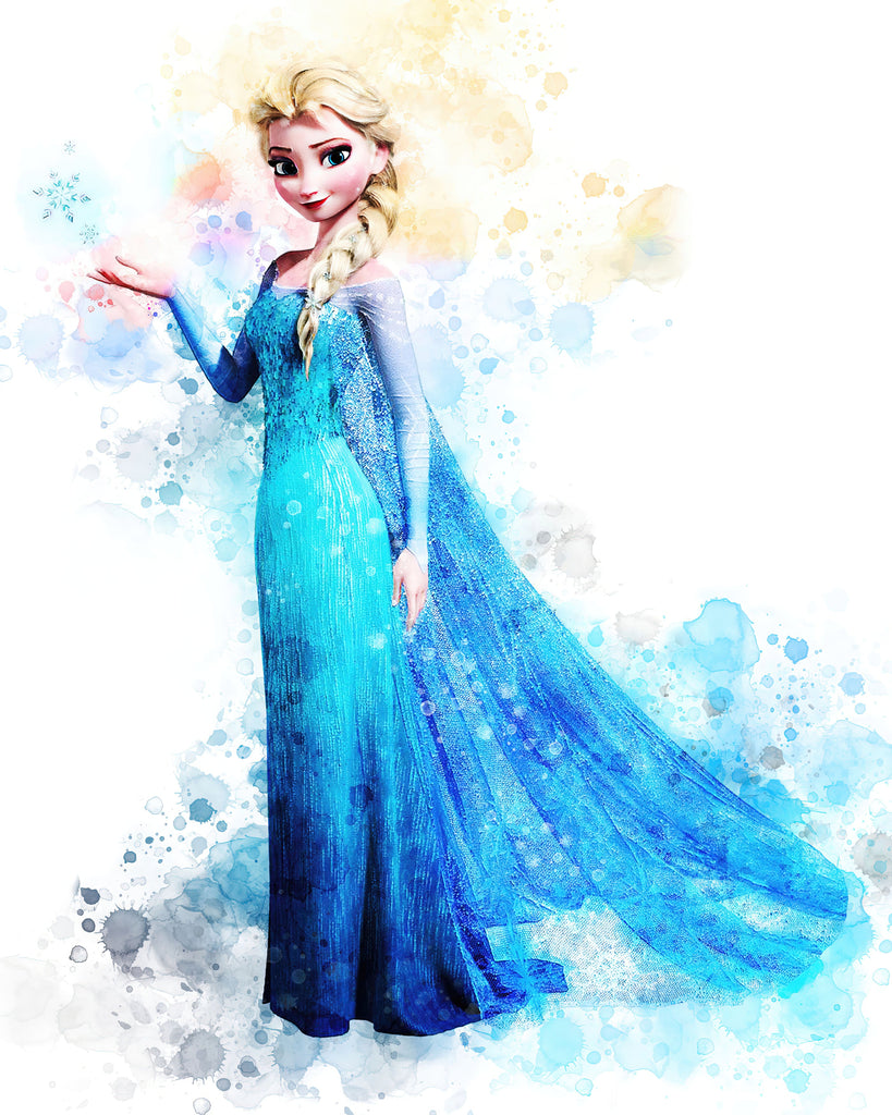 Premium Disney Princess Wall Art Elsa A4 Size Posters