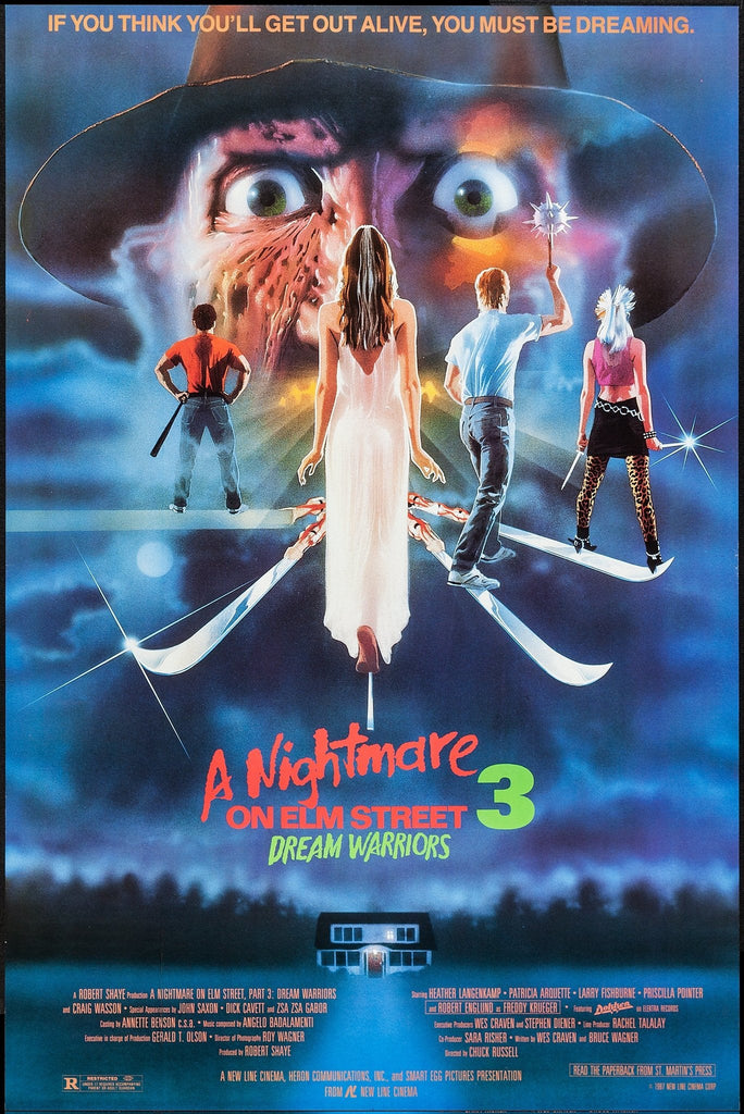 A Nightmare on Elm Street 3: Dream Warriors A4 Size Movie Poster-Pixie Posters
