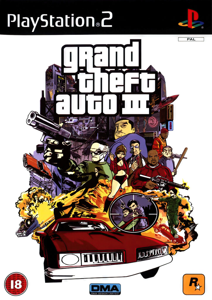 Premium 2000s Grand Theft Auto 3 A4 Size Posters