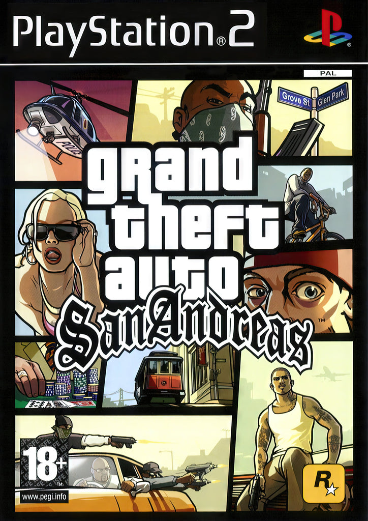 Premium 2000s Grand Theft Auto San Andreas A4 Size Posters