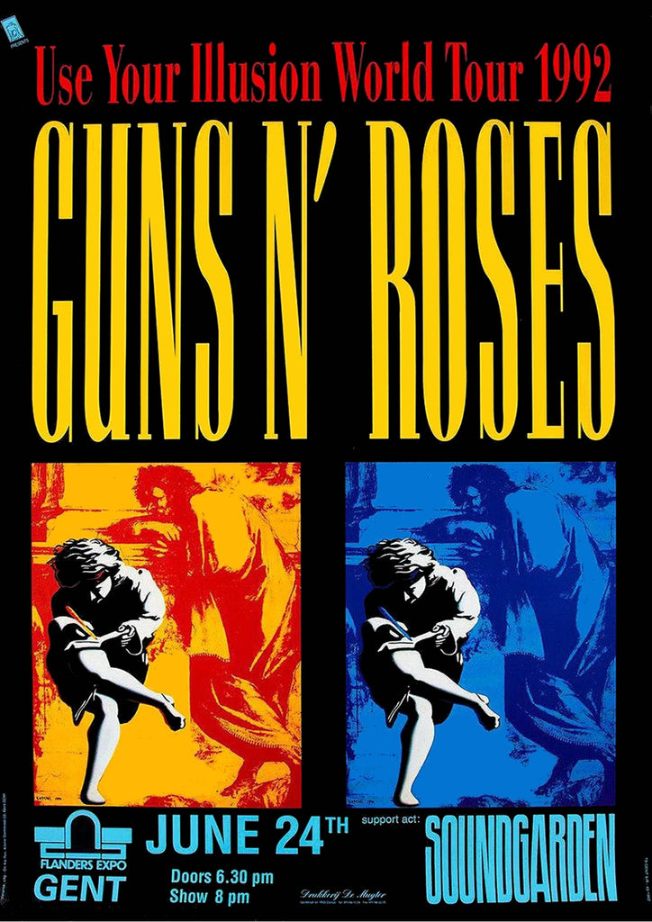 Premium guns n roses 4 Vintage Gig A2 Size Posters