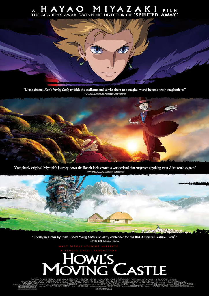 Premium Anime Howl's Moving Castle A4 Size Posters