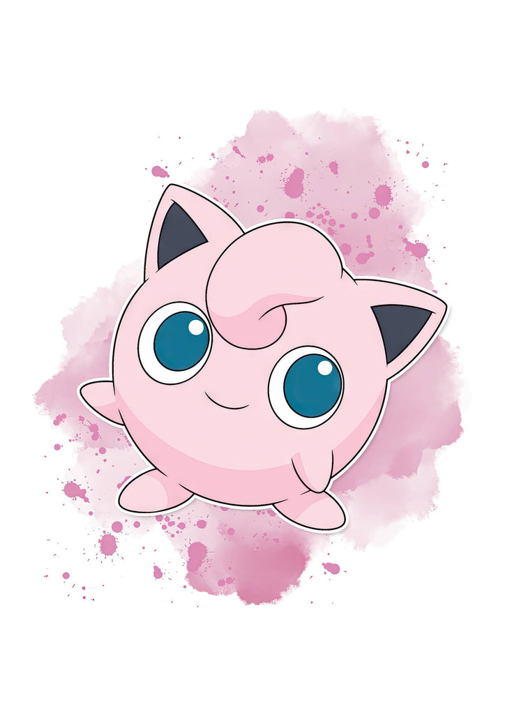 Premium Pokemon Watercolour s Jigglypuff A3 Size Posters