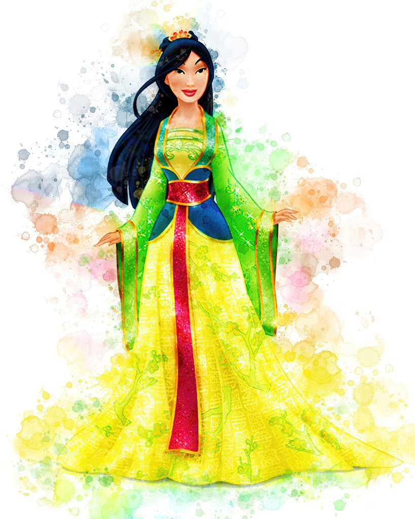 Premium Disney Princess Wall Art Mulan A4 Size Posters