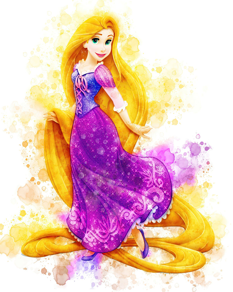 Premium Disney Princess Wall Art Rapunzel A4 Size Posters