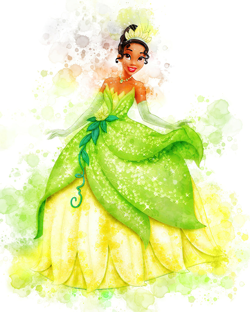 Premium Disney Princess Wall Art Tiana A4 Size Posters