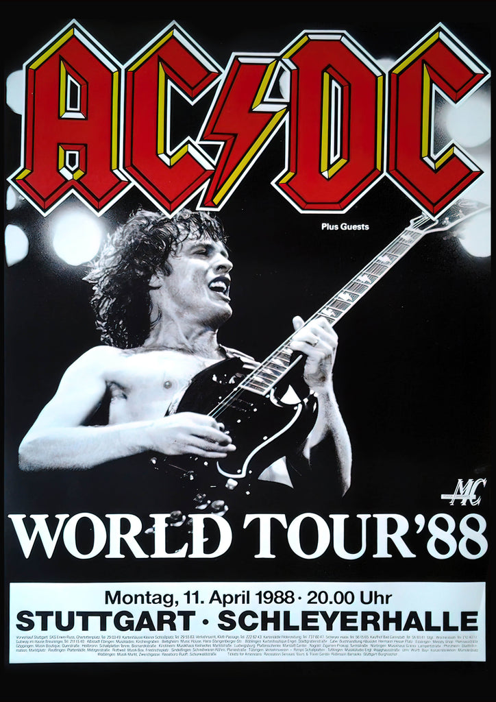 Premium ACDC 2 Vintage Gig A4 Size Posters