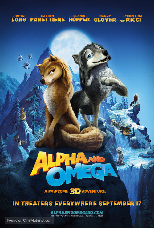 Pixie Posters Alpha and Omega Movie Poster A2 Size