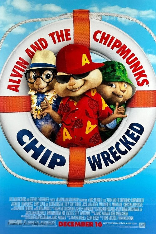 Alvin and the Chipmunks: Chipwrecked A2 Movie Poster-Pixie Posters