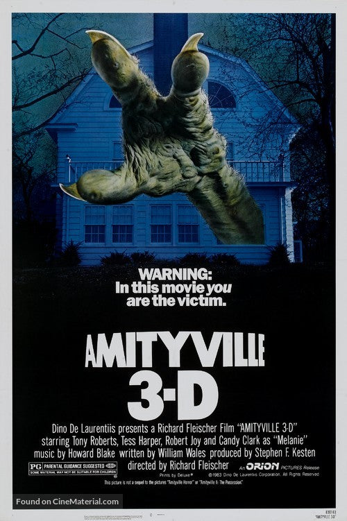 Pixie Posters Amityville 3-D Movie Poster A2 Size