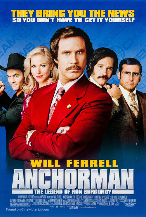 Pixie Posters Anchorman: The Legend of Ron Burgundy Movie Poster A2 Size