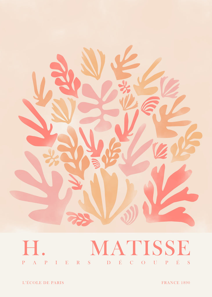 Premium Matisse Picasso Pastel Colour s Design 12 A4 Size Posters