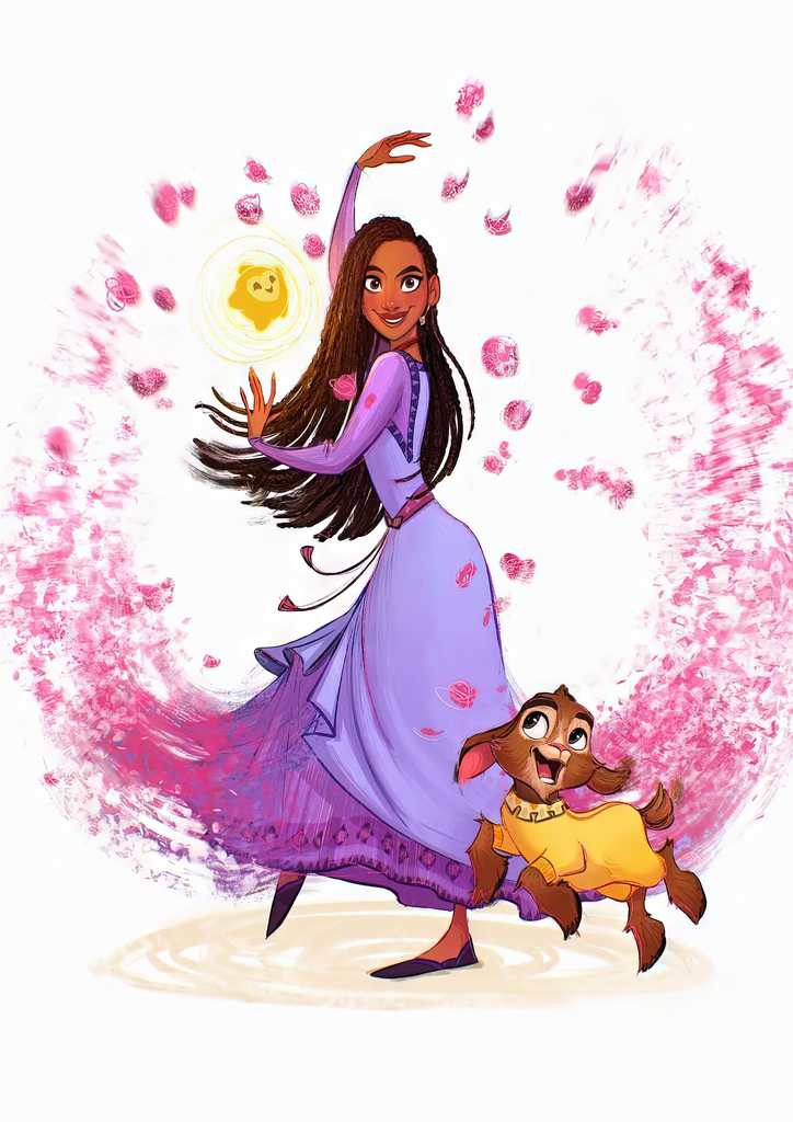 Premium Disney Princess Watercolour Asha A2 Size Posters