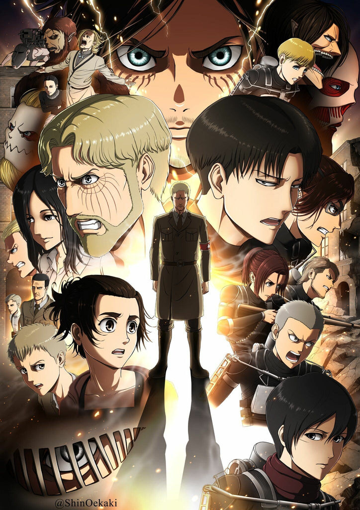 Premium Attack On Titan Style 6 A2 Size Posters