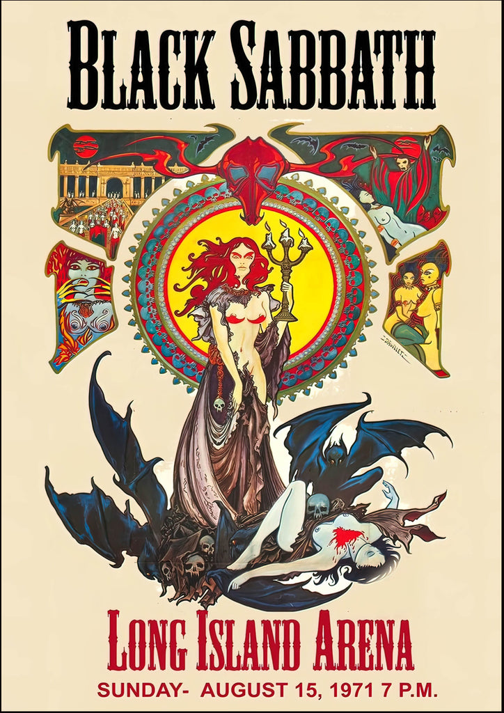 Premium Black Sabbath 4 Vintage Gig A4 Size Posters