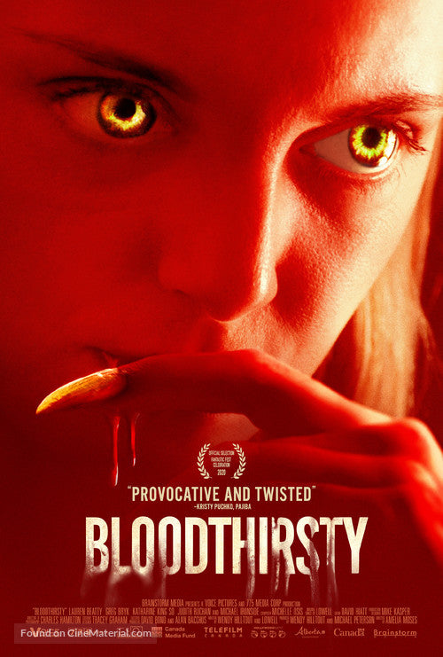 Pixie Posters Bloodthirsty Movie Poster A2 Size
