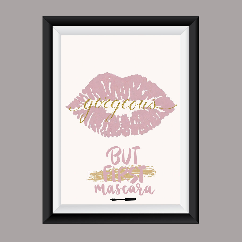 Premium Fashion Wall Art But first mascara A2 Size Posters