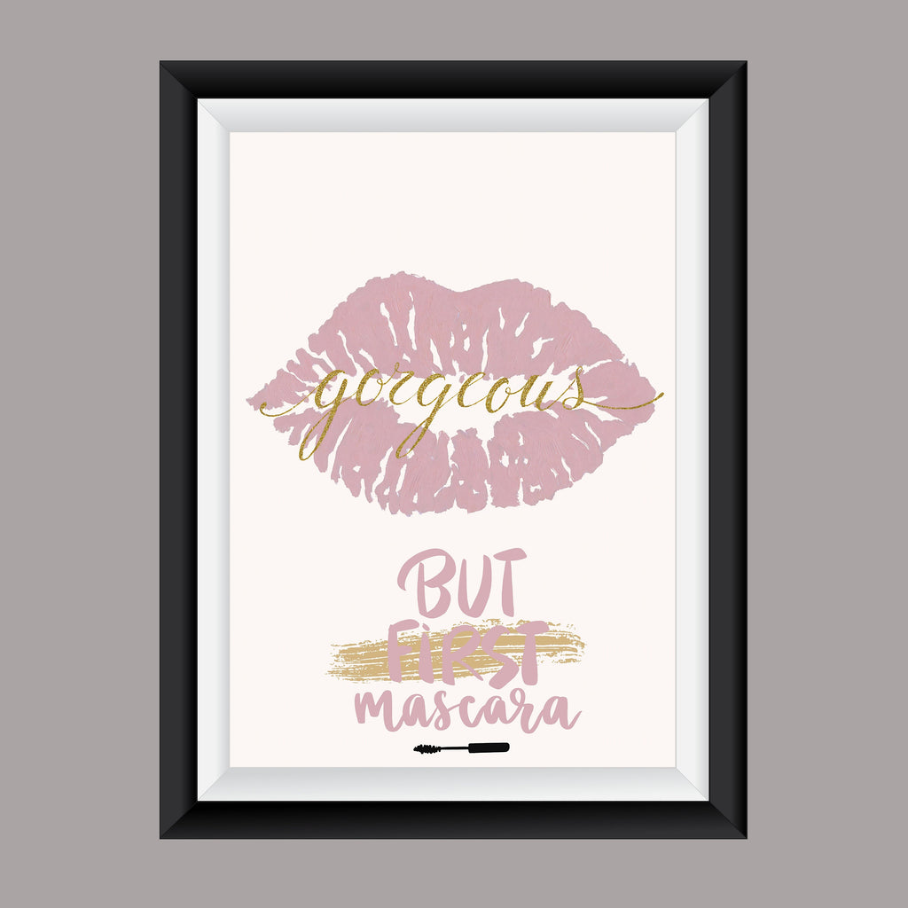Premium Fashion Wall Art But first mascara A4 Size Posters