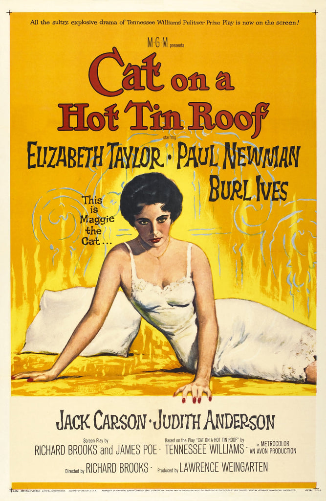 Premium Cat On A Hot Tin Roof A3 Size Movie Poster