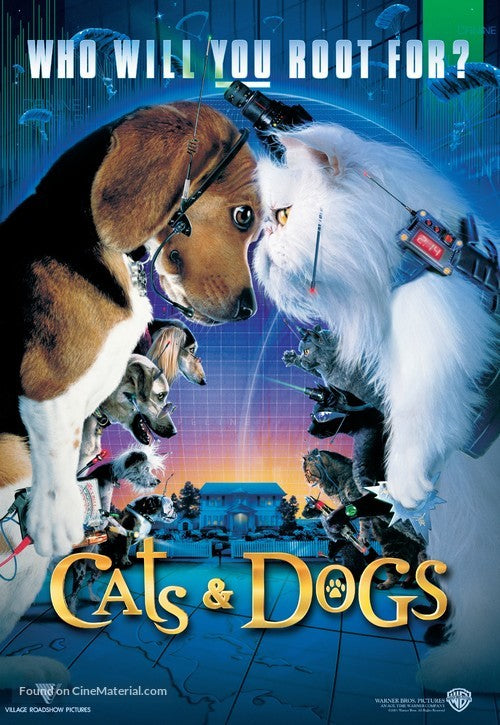 Pixie Posters Cats & Dogs Movie Poster A2 Size