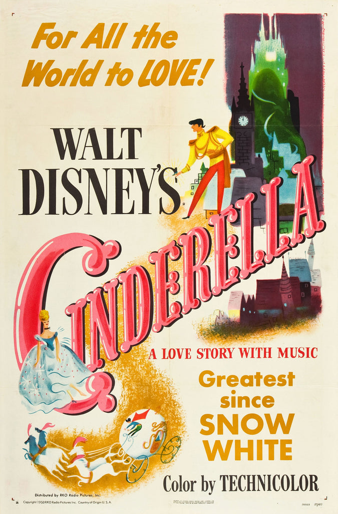 Premium Cinderella A3 Size Movie Poster