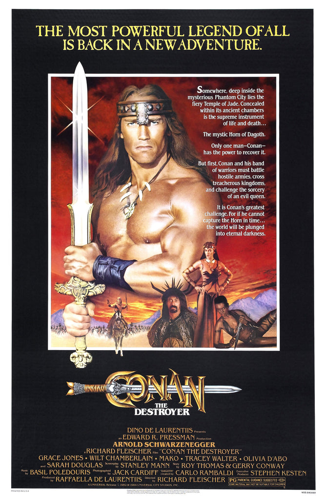 Premium Conan The Destroyer A4 Size Movie Poster
