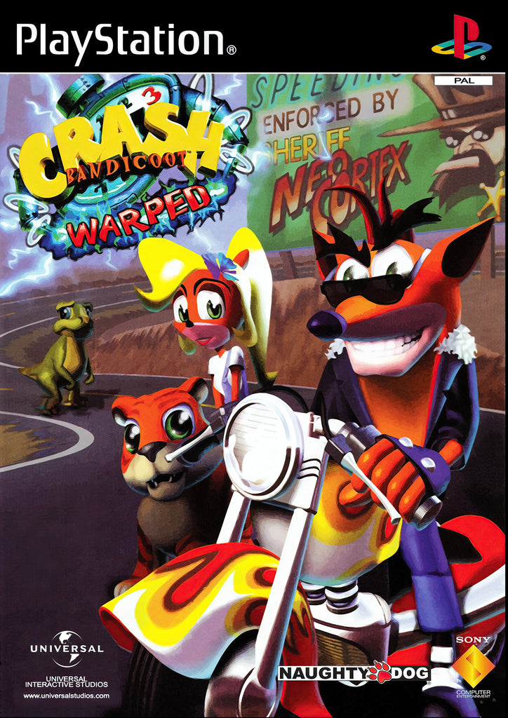 Premium 90s Crash Bandicoot Warped A2 Size Posters