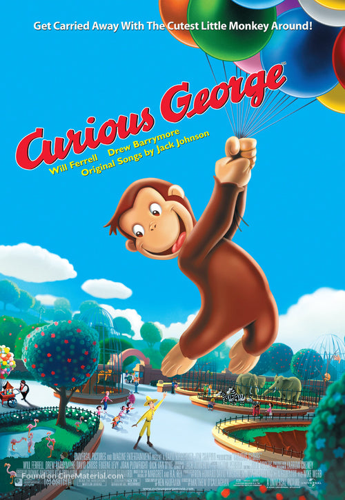 Pixie Posters Curious George Movie Poster A2 Size