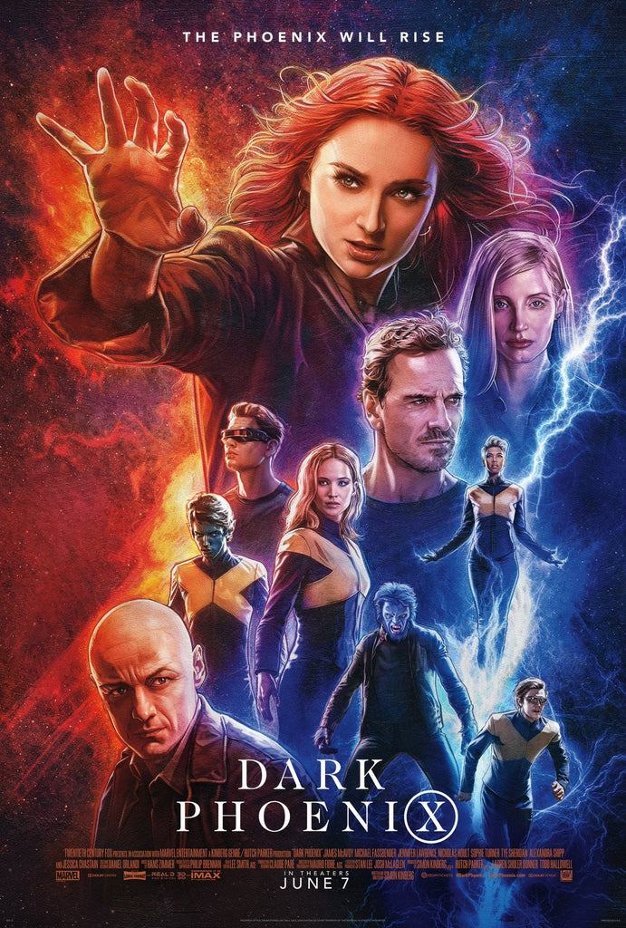 Premium Dark Phoenix A4 Size Movie Poster