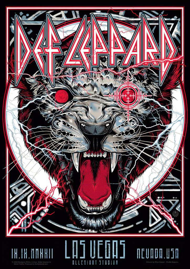 Premium Def Lepard 3 Vintage Gig A4 Size Posters