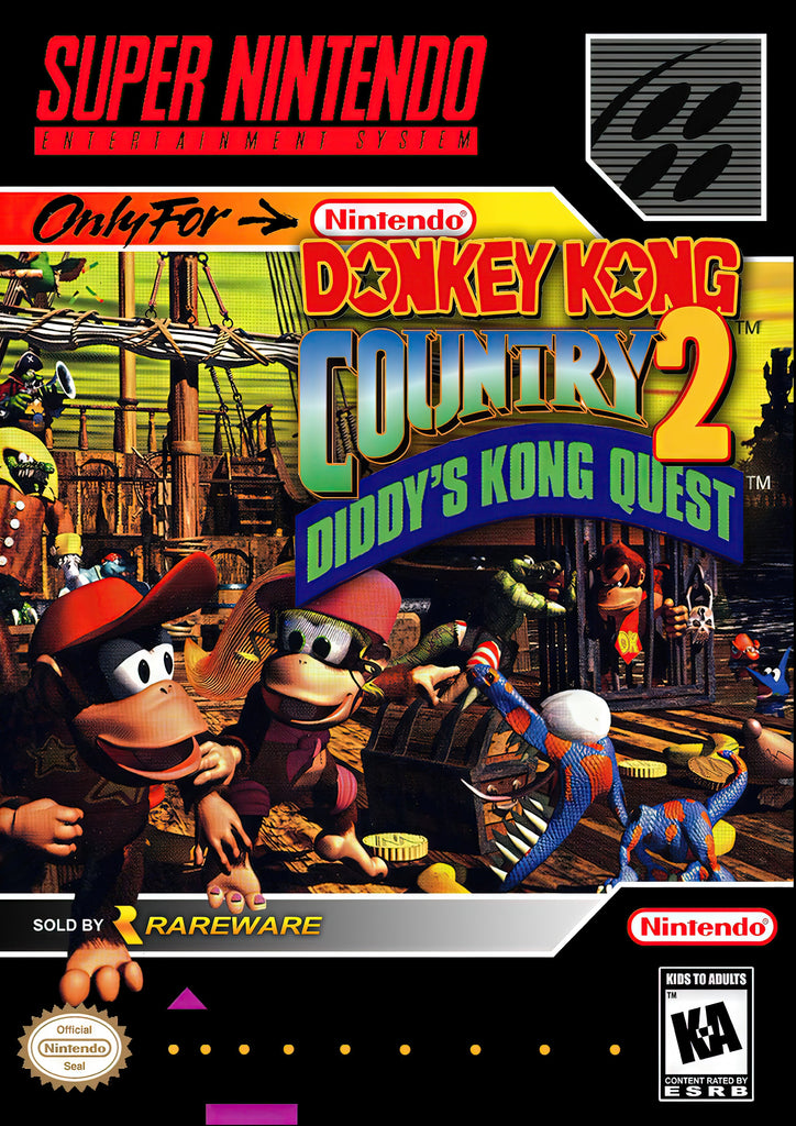 Premium 90s Donkey Kong Country 2 A2 Size Posters