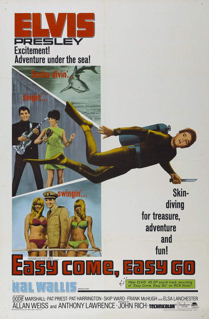 Premium Elvis Presley Easy Come Easy Go A2 Size Movie Poster