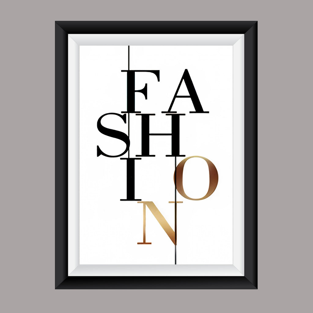 Premium Fashion Wall Art Fashion text jumble A2 Size Posters