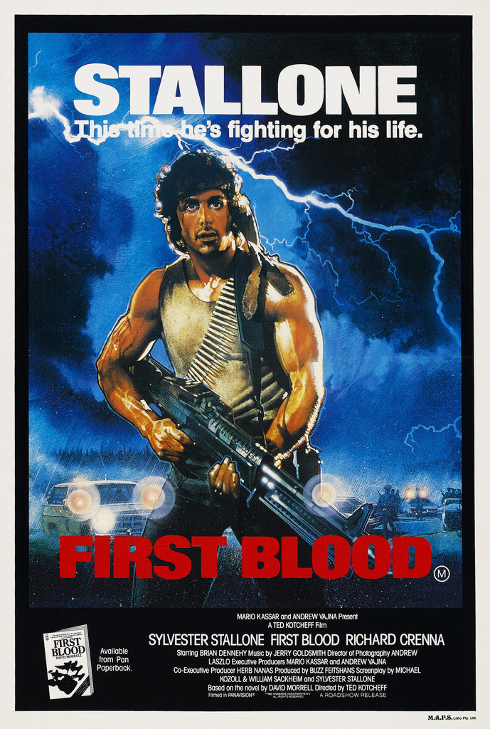 Premium First Blood A4 Size Movie Poster
